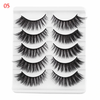 Thumbnail for 5 Pairs 3D Faux Mink Hair  Wispies Fluffies Drama