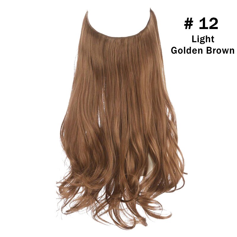 12"14" 16" 18"  Hair Extensions No Clip in Ombre Blonde Black Pink Synthetic