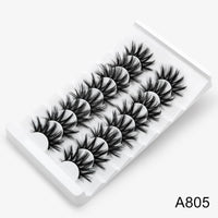 Thumbnail for 5/8 Pairs 3D Mink Lashes Natural False Eyelashes