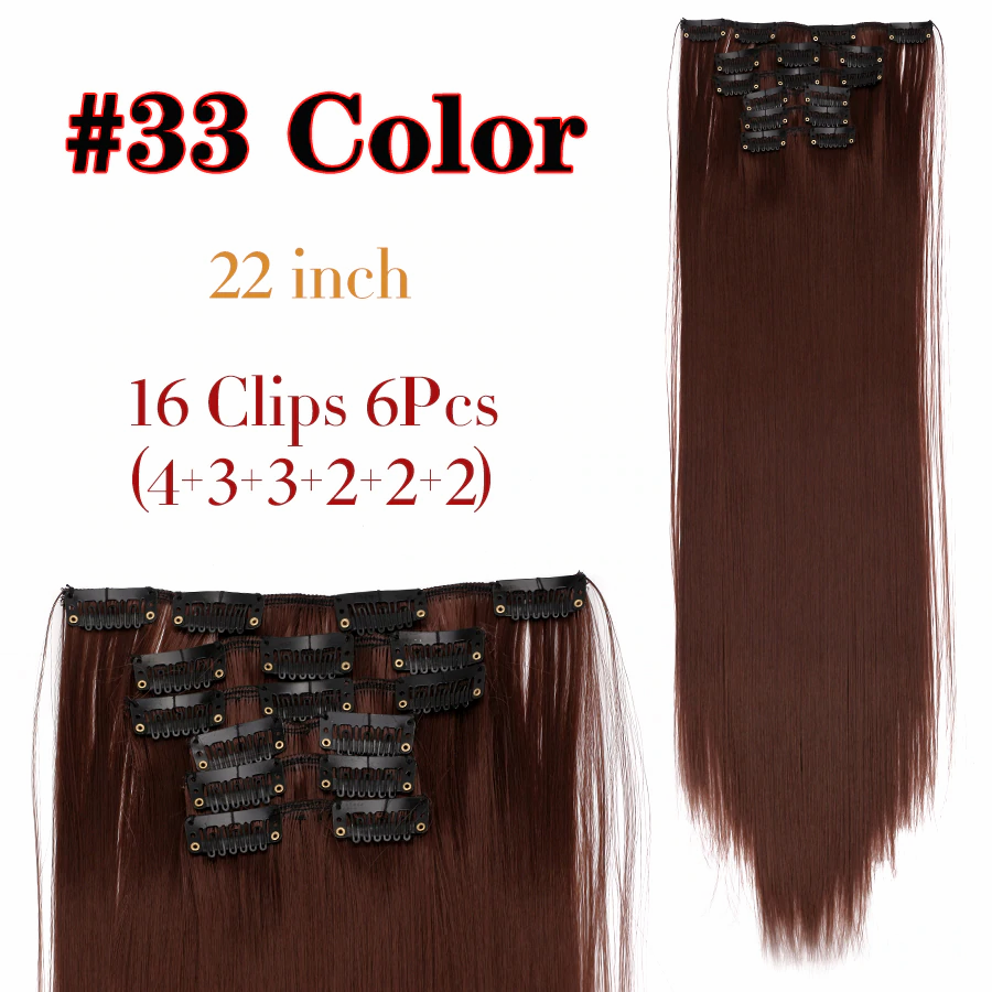 6Pcs/Set 22" Hairpieces