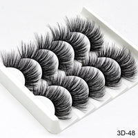 Thumbnail for 5Pairs 3D Mink Lashes False Eyelashes Natural/Thick Long Eye