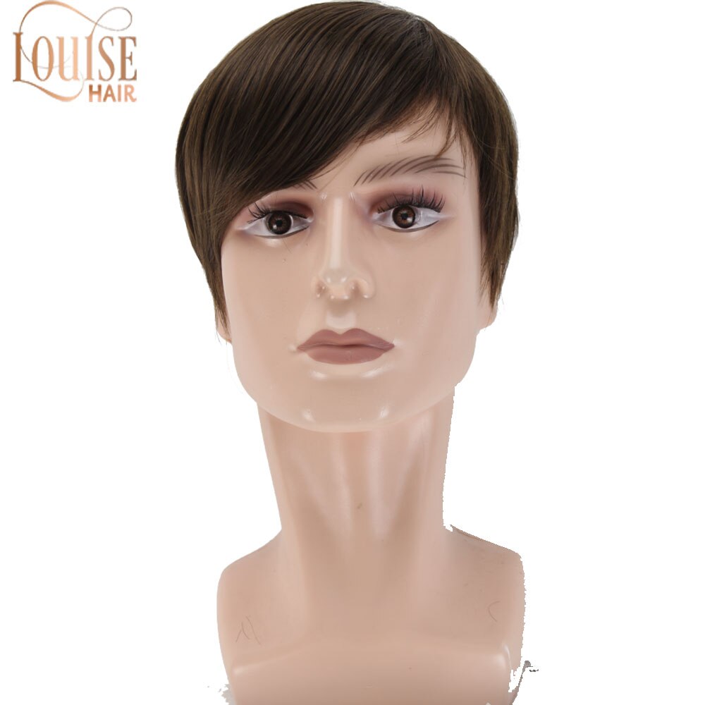 Dark Brown Wig Mens Short Hair Wigs