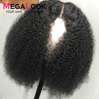 Thumbnail for Kinky Curly Human Hair Wig- Pre Plucked Remy Peruvian Wigs