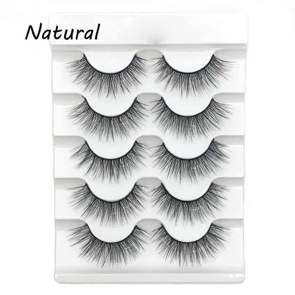 3D Mink False Eyelashes Dramatic Long Wispies