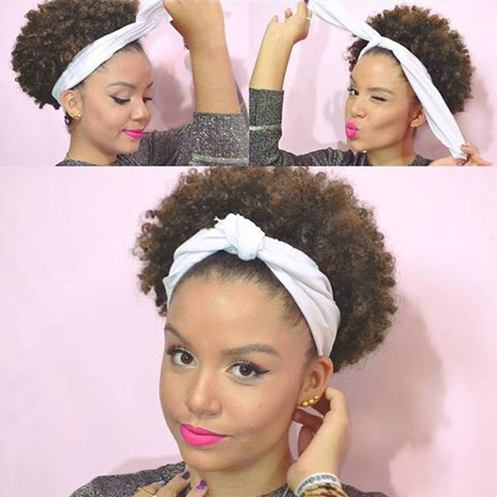 Curly Afro Wig with HeadBand