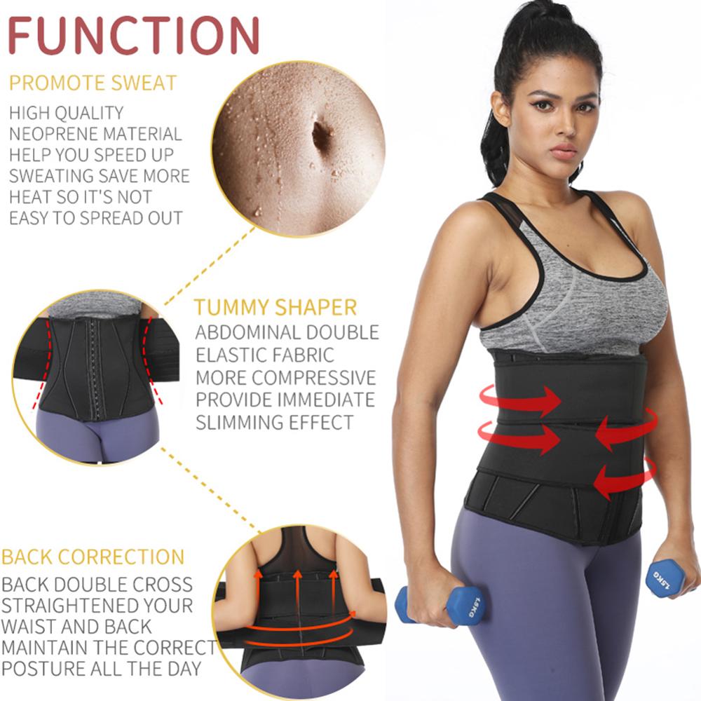 Adjustable Elastic Sauna Waist Trainer Corset Sweat Belt