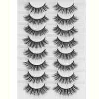 Thumbnail for 8 Pairs 3D Mink False Eyelashes Natural Wispy Fluffy Dramatic Volume