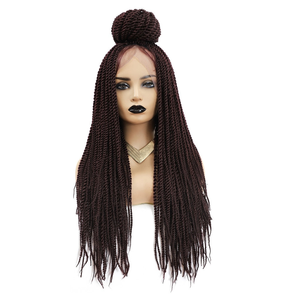 Senegalese Twist Braiding Hair Ombre Braided Wig