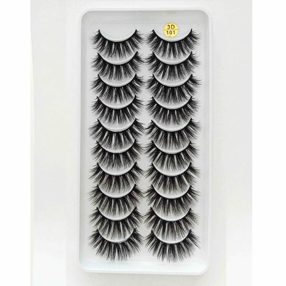 8 Pairs 3D Mink False Eyelashes Natural Wispy Fluffy Dramatic Volume