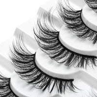 Thumbnail for 5/8 Pairs 3D Mink Lashes Natural False Eyelashes