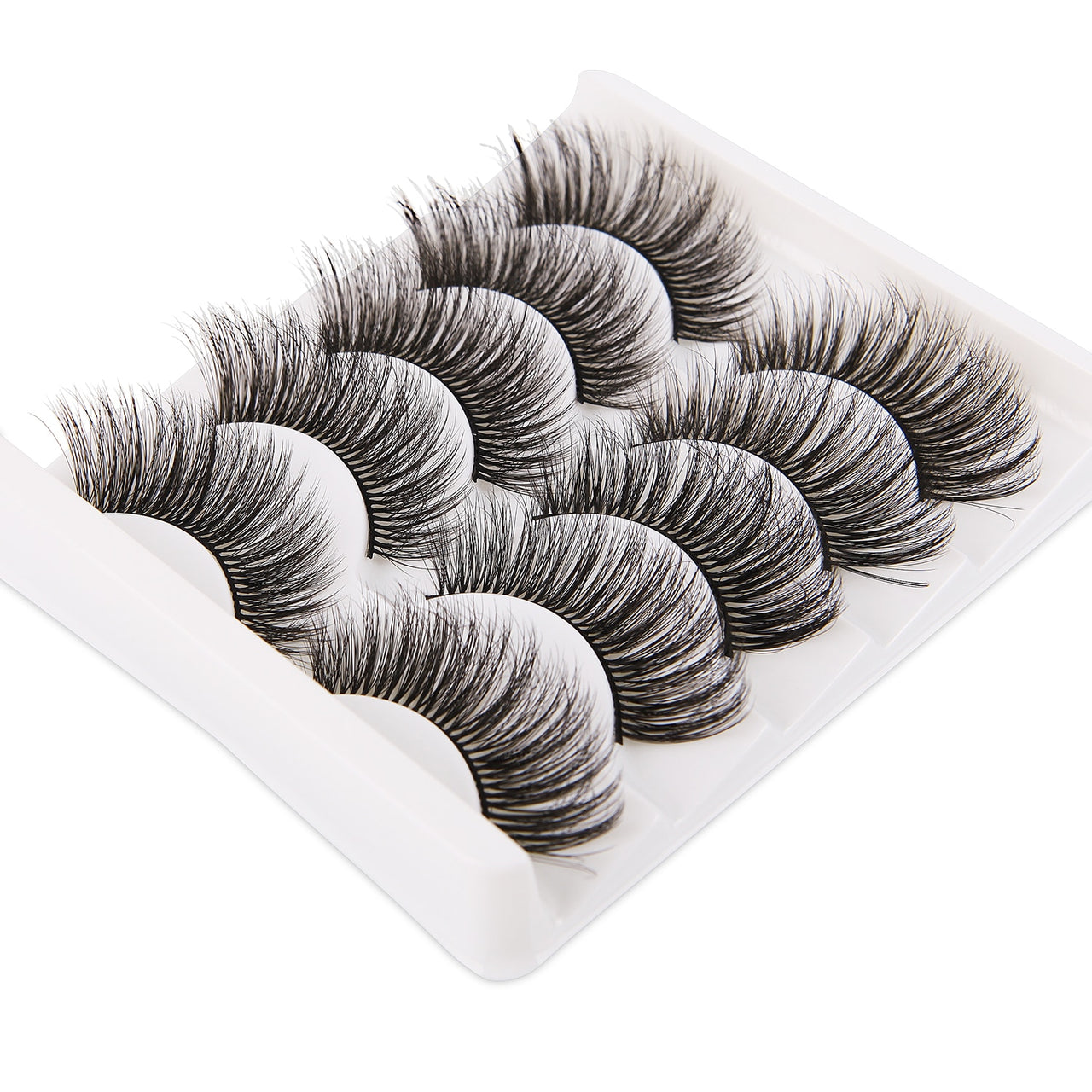 5 Pairs Handmade Eyelashes 3D Soft Mink Hair False Lashes