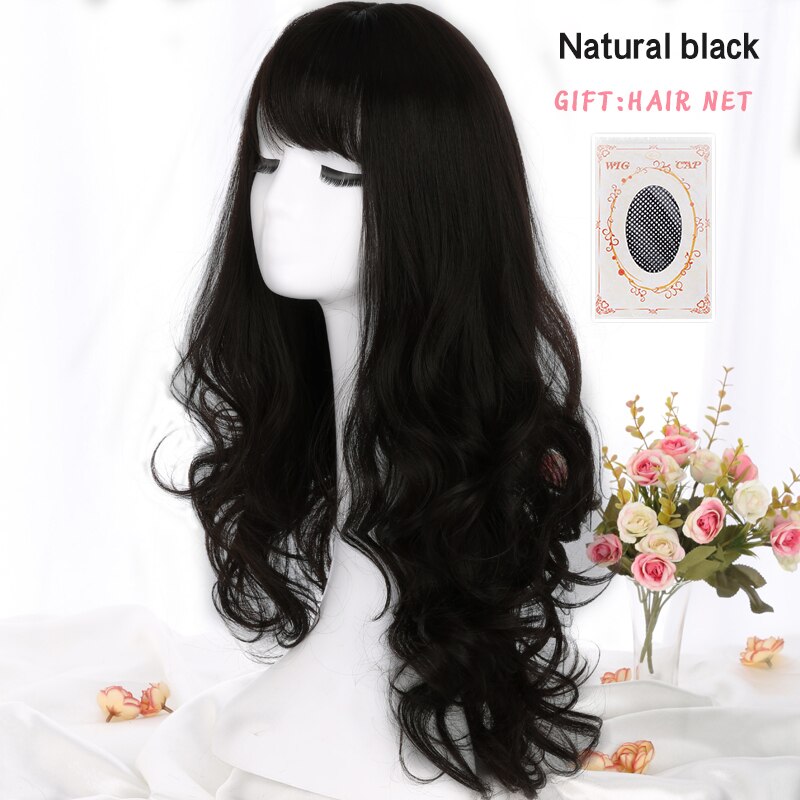 Curly Big WaveBangs Black / Brown