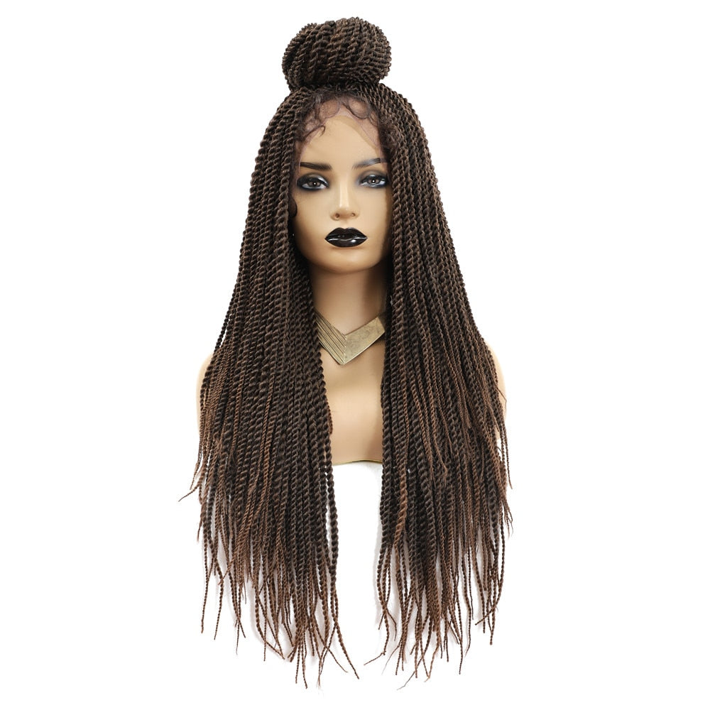 Senegalese Twist Braiding Hair Ombre Braided Wig