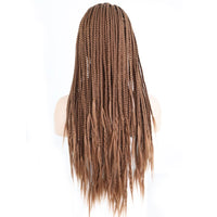 Thumbnail for Brown Hair Wigs Braided Box Braids Wig With Baby Hair