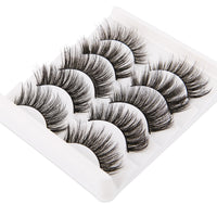 Thumbnail for 5 Pairs Handmade Eyelashes 3D Soft Mink Hair False Lashes