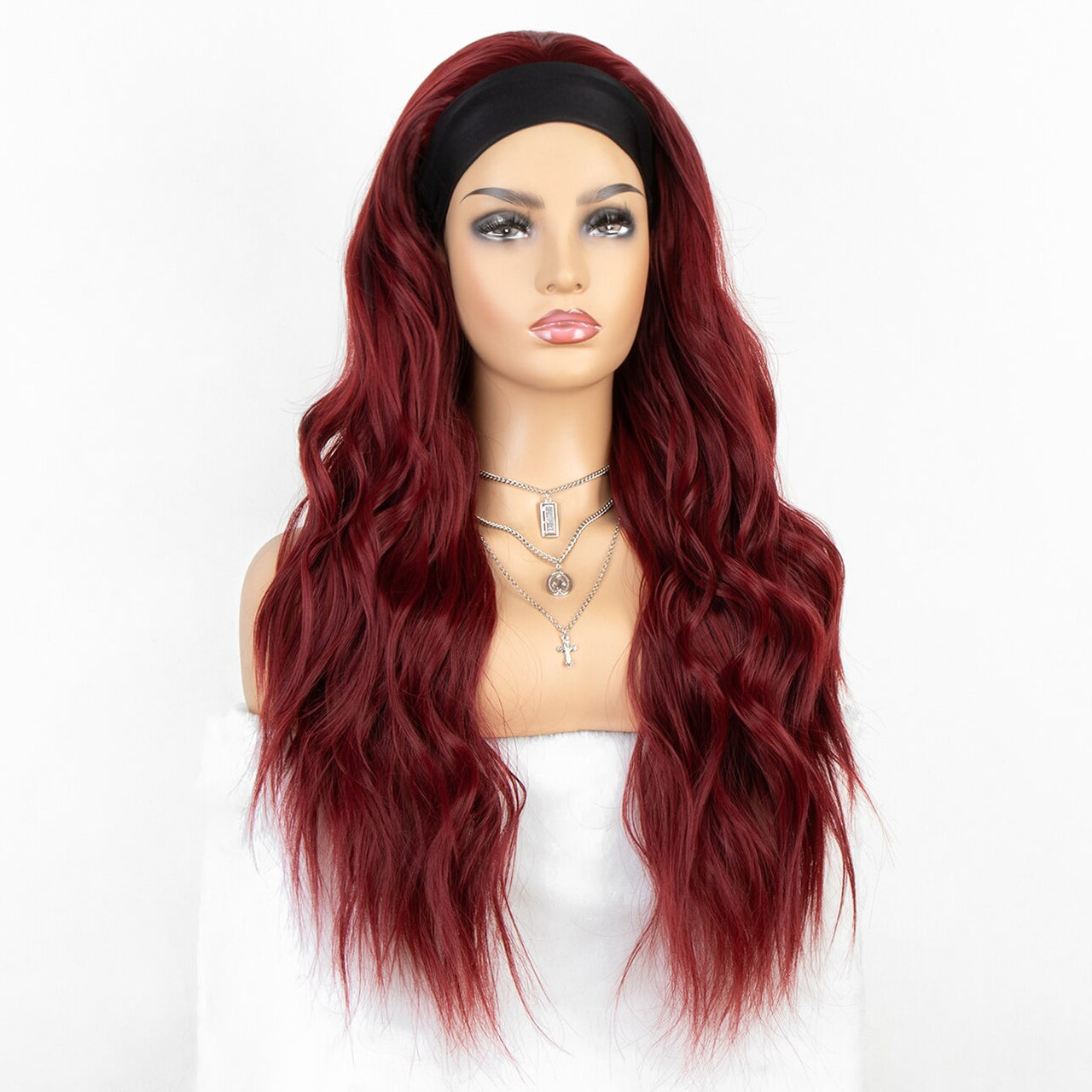 Long Wavy Headband Wig