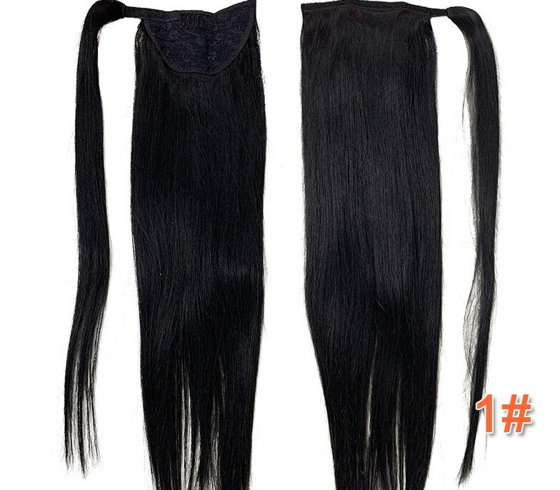 Drawstring Ponytail With Clip in Human Hair