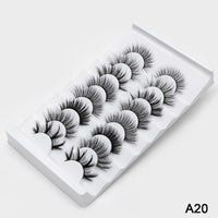 Thumbnail for 5/8 Pairs 3D Mink Lashes Natural False Eyelashes