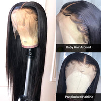 Thumbnail for Pre Plucked Brazilian Bone Straight Hair Remy 13x4 Lace Frontal Wig