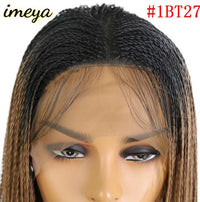 Thumbnail for Black Heat Resistant Fiber Synthetic Hair Wigs 2x Twist Braids