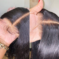 Thumbnail for 13x4 Straight Lace Frontal Wigs Pre Plucked Brazilian Bone Straight