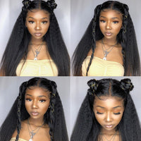 Thumbnail for 150 Density- Kinky Straight Lace Front Human Hair