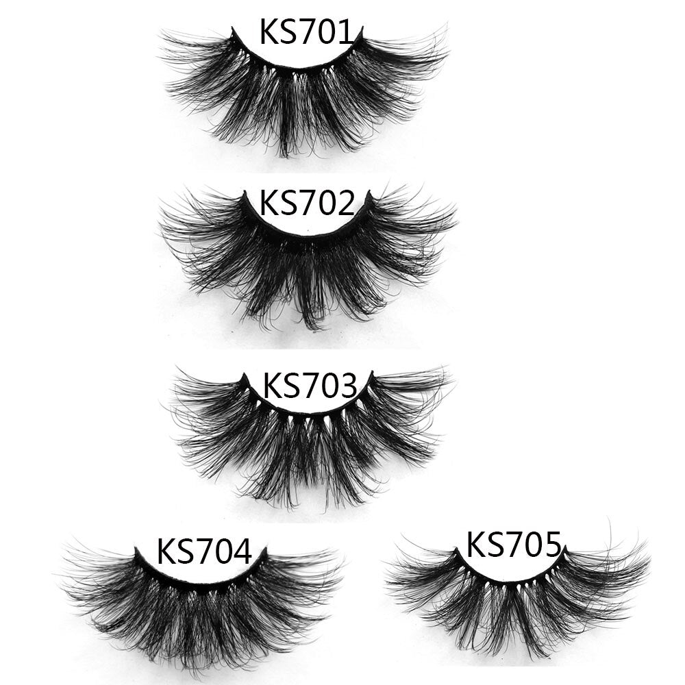 3D Mink False Eyelashes Dramatic Long Wispies