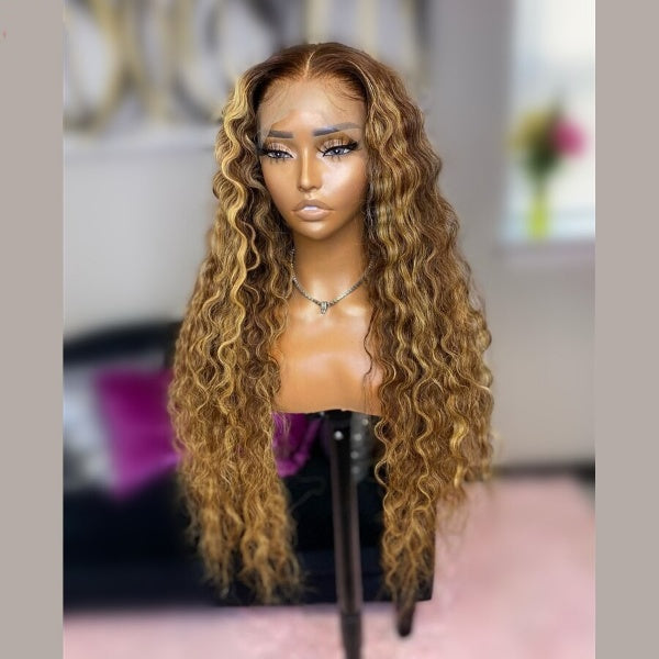 Highlight Curly Brazilian Front Wigs