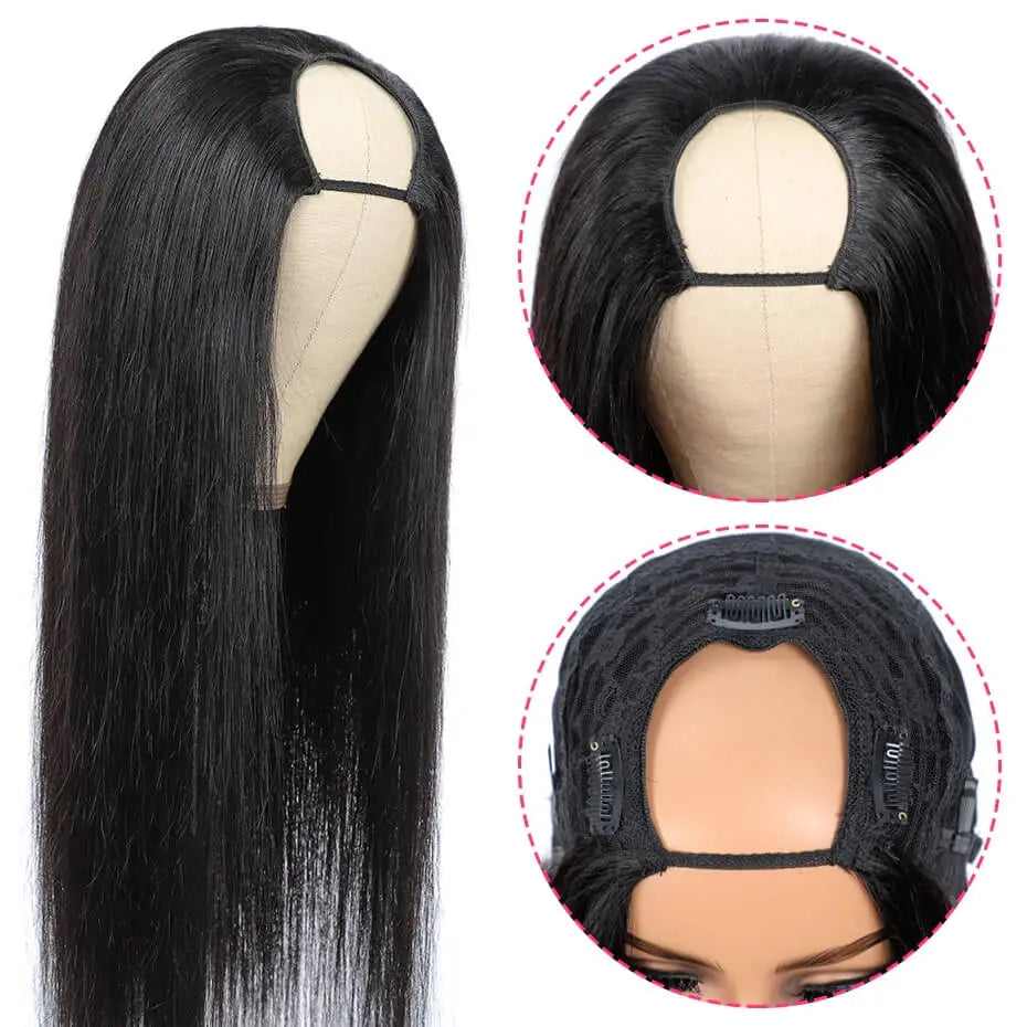 U Part Wig Ombre Human Hair Wig