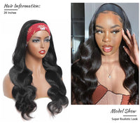 Thumbnail for Headband Wig Human Hair Wig 180% Density Remy Brazilian -Glueless