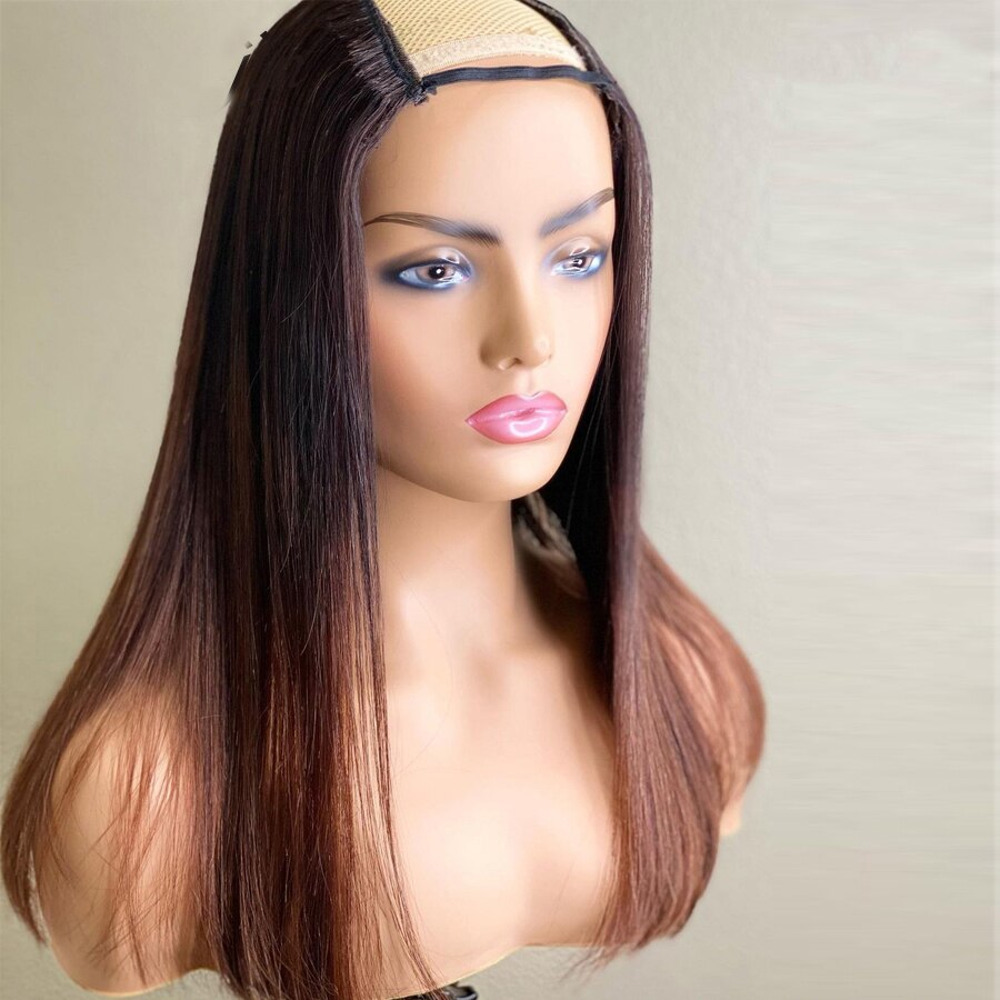 Ombre Honey Blonde - U Part Wig European Remy Human Hair Wig