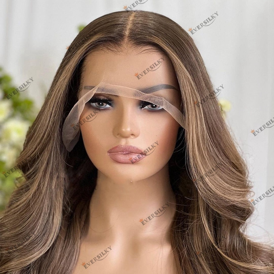 Dark Blonde Highlighted Human Hair -100% Indian Remy Hair