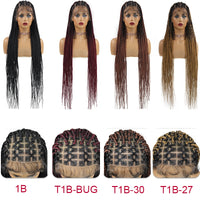 Thumbnail for 36‘’ Full Lace Box Braid Lace Front Wig Super Long Criss Cross Knotless Braids