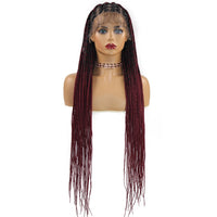 Thumbnail for 36‘’ Full Lace Box Braid Lace Front Wig Super Long Criss Cross Knotless Braids