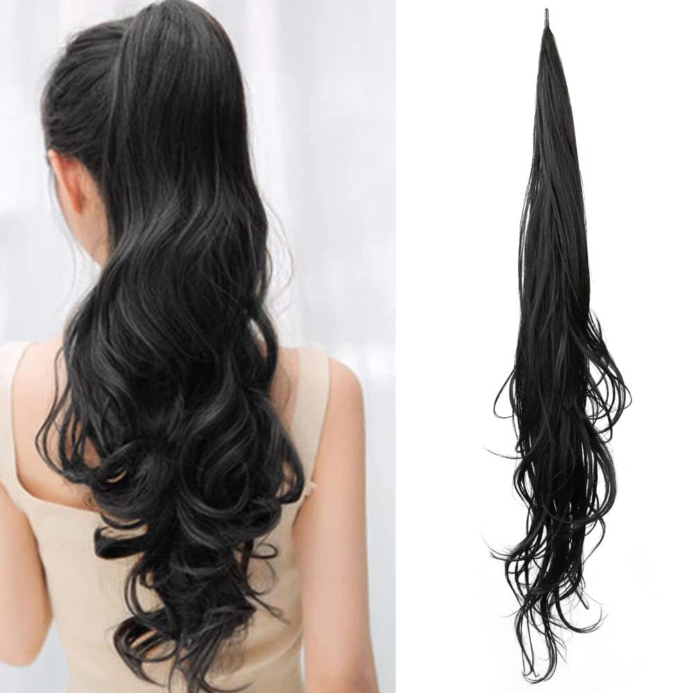 32inch Synthetic PonyTail Long Layered Flexible Wrap